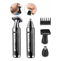 Maquina Recarregável Para Barba Pêlos Nariz Sobrancelha Orelha Costeleta Km-6511 - 5