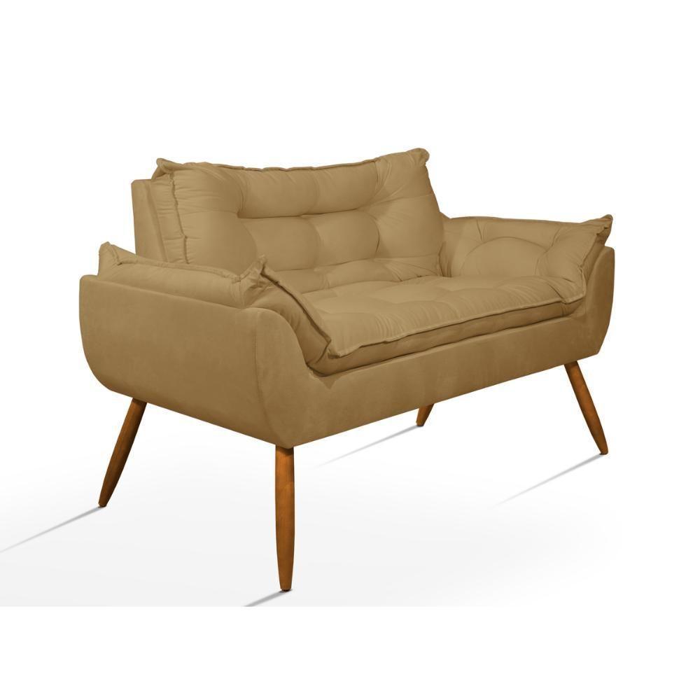 Kit Namoradeira Opala + 2 Poltronas Para Sala Balaqui Decor Capuccino - 2