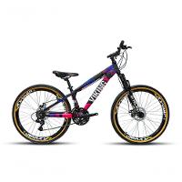 Bicicleta Vikingx Tuff Aro 26 Vmaxx Freio A Disco Mec Cambios Shimanos 21v Preto Rosa - 1