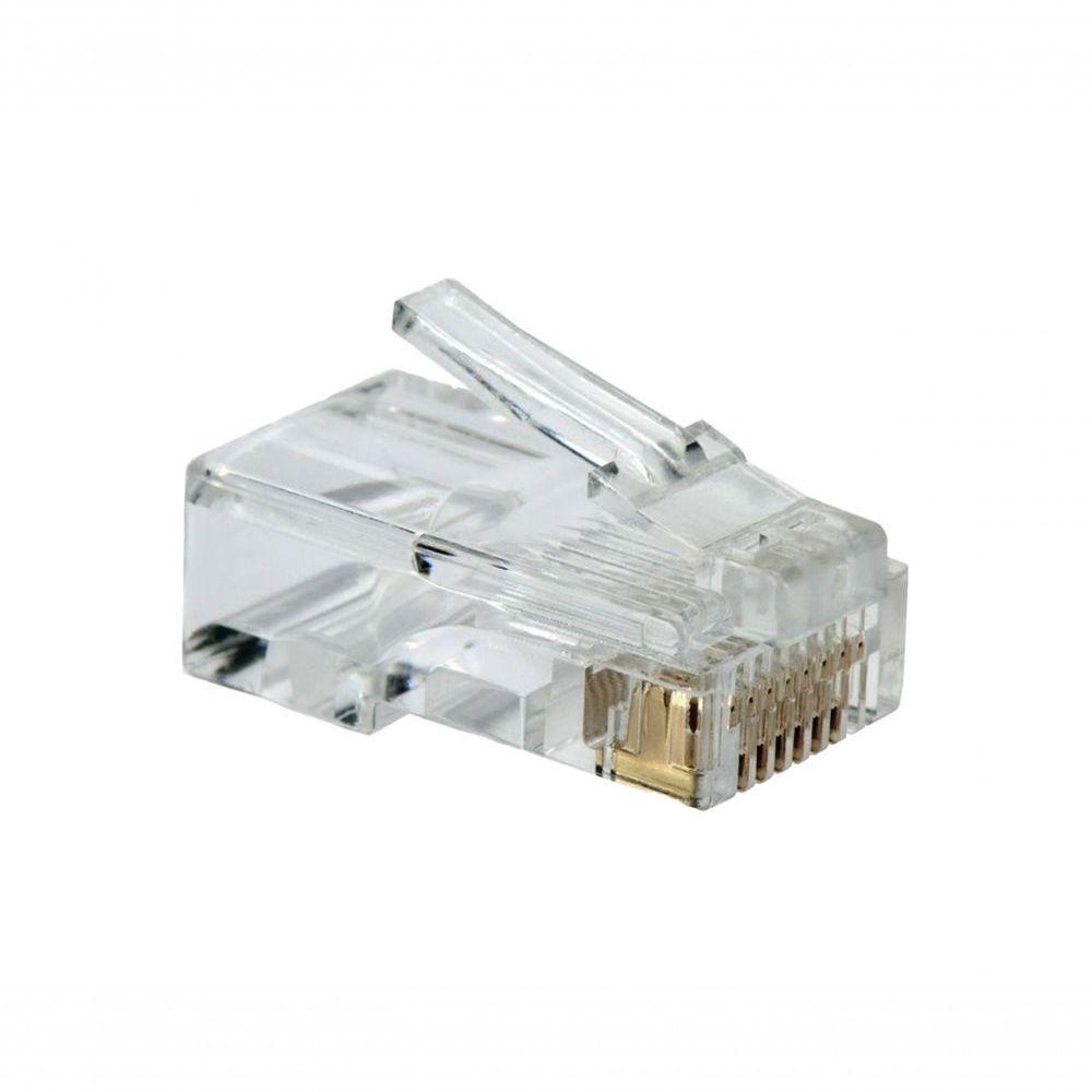 Conector De Rede Rj45 8x8 Com 100 Peças - 1