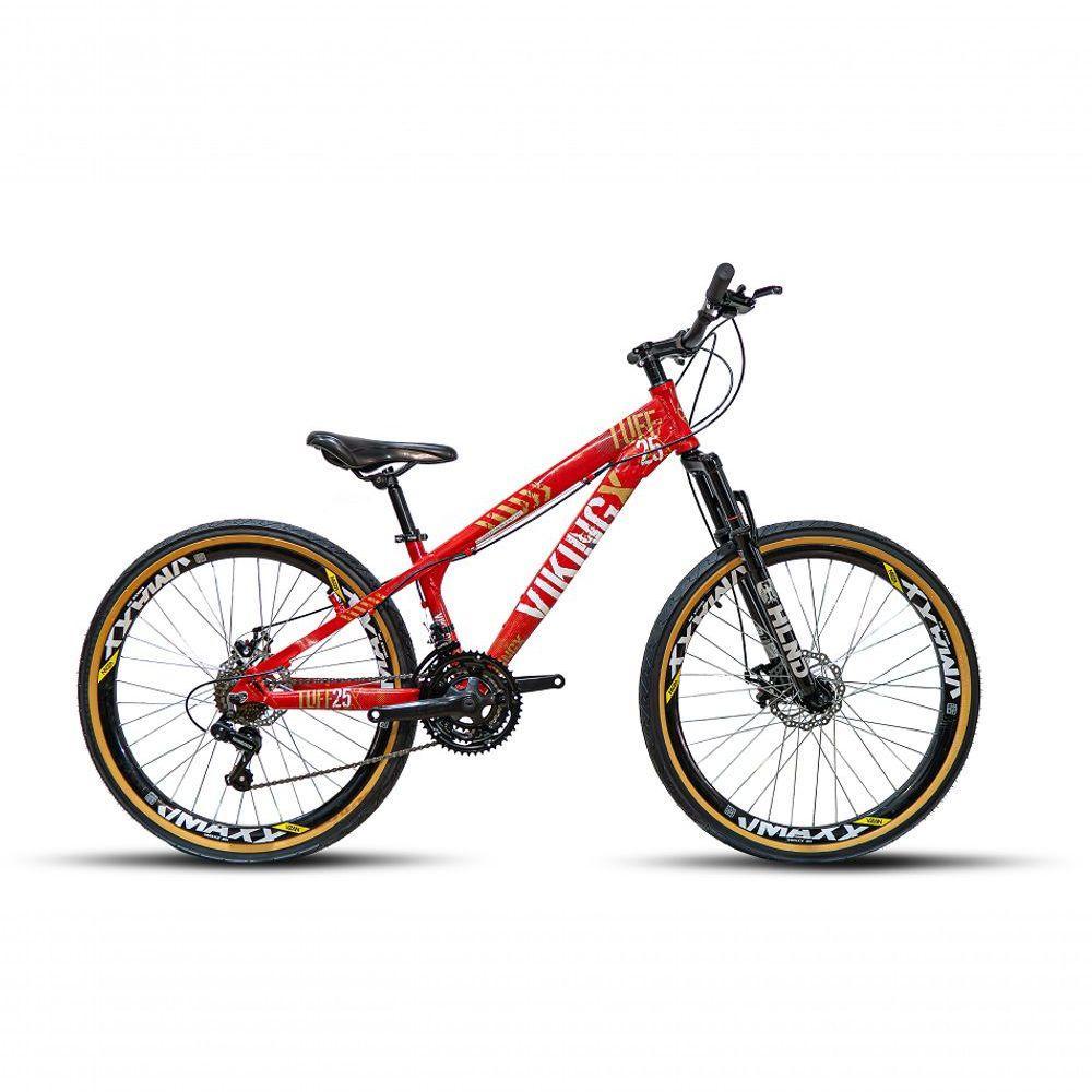 Bicicleta Vikingx Tuff Aro 26 Vmaxx Freio A Disco Mec Cambios Shimanos 21v Vermelho - 1