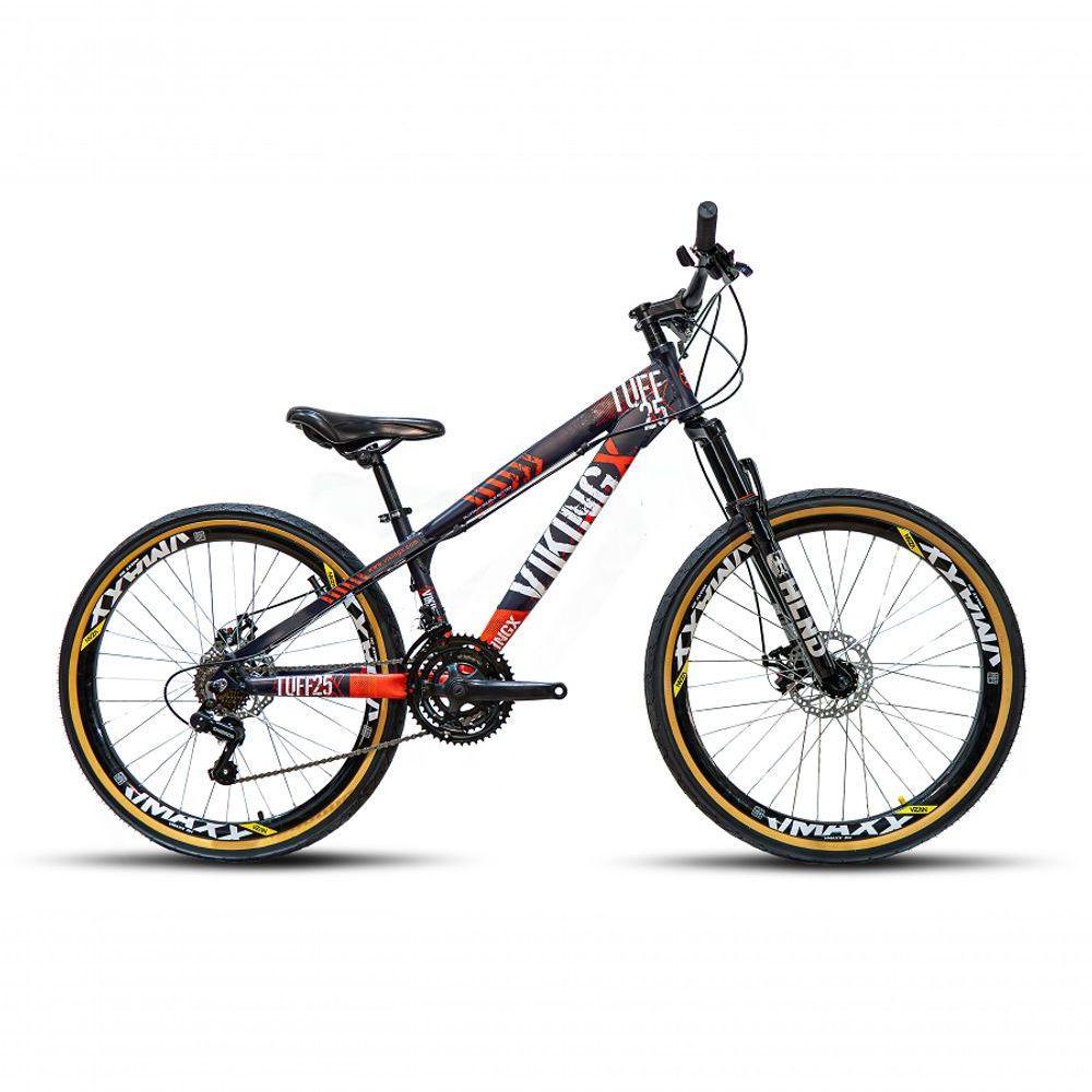 Bicicleta Vikingx Tuff Aro 26 Vmaxx Freio A Disco Mec Cambios Shimanos 21v Roxo Laranja - 1