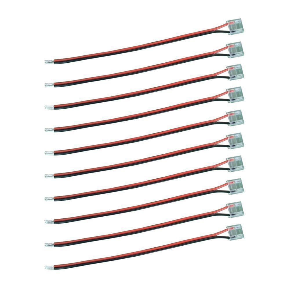 Kit 10 Emendas Conector De Saída Astraled Para Fita De Led 10mm Em-034 - 1