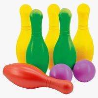 Boliche Grande 6 Pinos E 1 Bola Em Plastico 29 Cm - Jottplay - 1