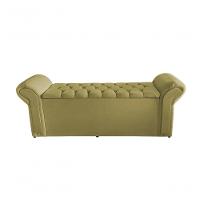 Kit Dubaí Cabeceira De Cama Box Casal E Recamier Baú Solteiro 90 Cm Suede Bege Do Lar Móveis - 3