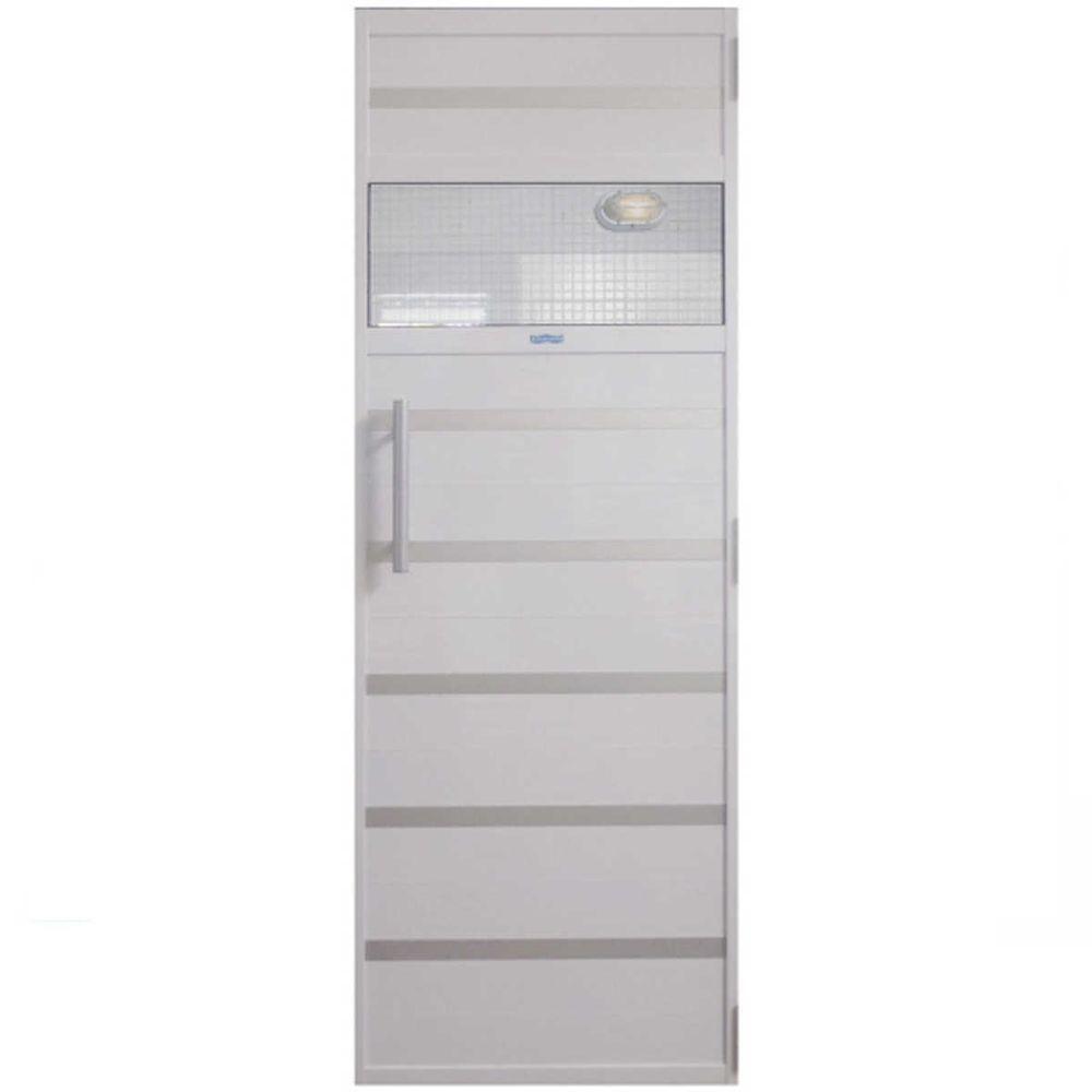 Porta Para Sauna A Vapor De Alumínio Branco 0,70 X 1,99m - Sodramar - 1