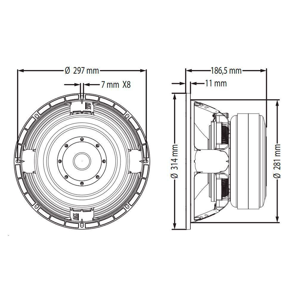 Alto-falante Competição 1300w 12 Pol 2 Ohms Wf300-4600b2 Atk - 2