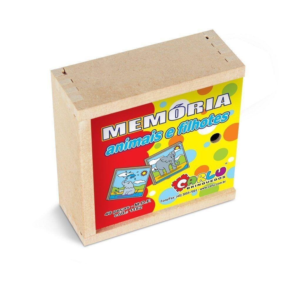 Jogo Educativo - Memória Animais E Filhotes - Carlu - 3