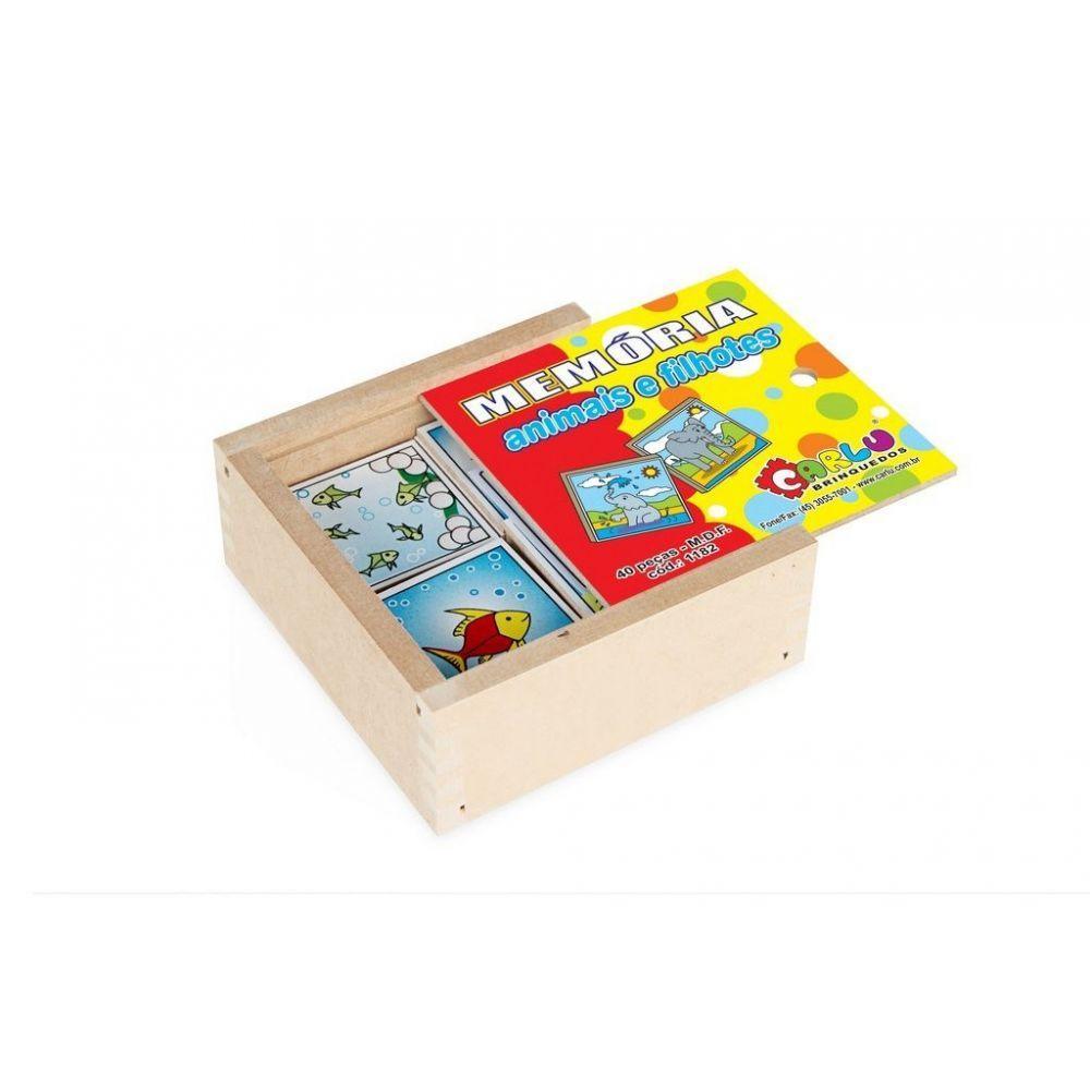 Jogo Educativo - Memória Animais E Filhotes - Carlu - 4