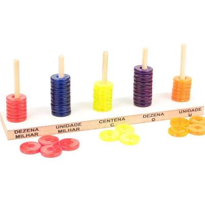 Abaco Aberto Translúcido de Plastico Carlu Brinquedos