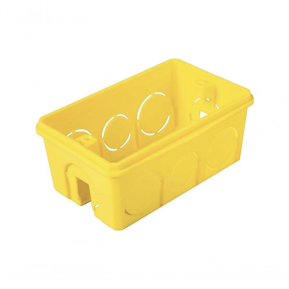 Caixa Luz Tramontina 4x2 Pvc Amar 57500-041 Com 25 Peças - 1