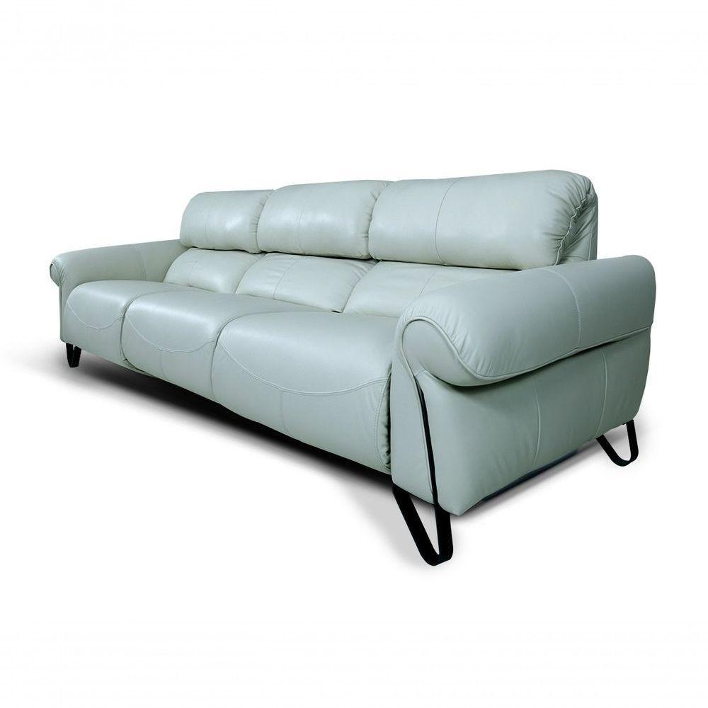 Sofá Reclinável Elétrico De Couro Belarus Aqua - Mempra (3 Módulos) - 2