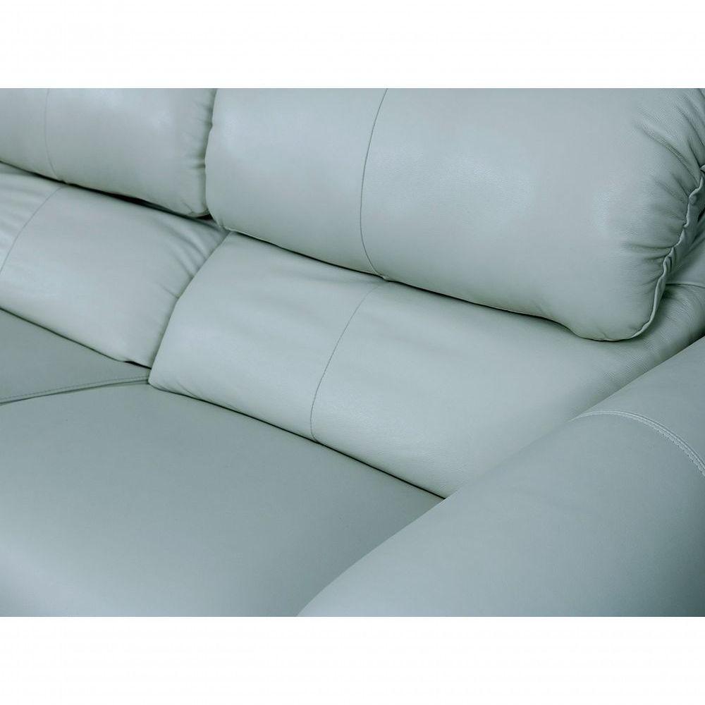 Sofá Reclinável Elétrico De Couro Belarus Aqua - Mempra (3 Módulos) - 4