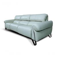 Sofá Reclinável Elétrico De Couro Belarus Aqua - Mempra (3 Módulos) - 2