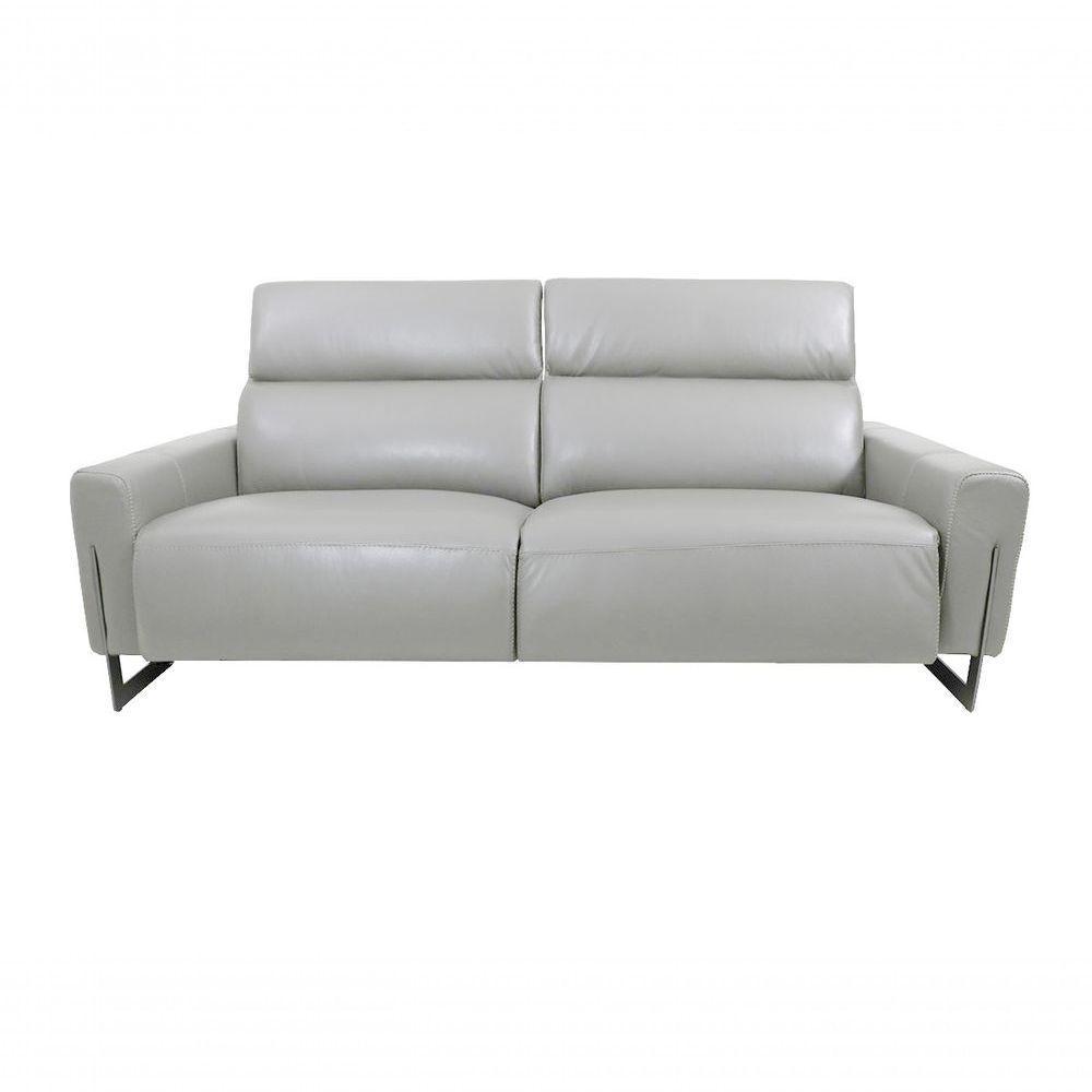 Sofá Reclinável Elétrico De Couro Legend Grizzy - Mempra - 1