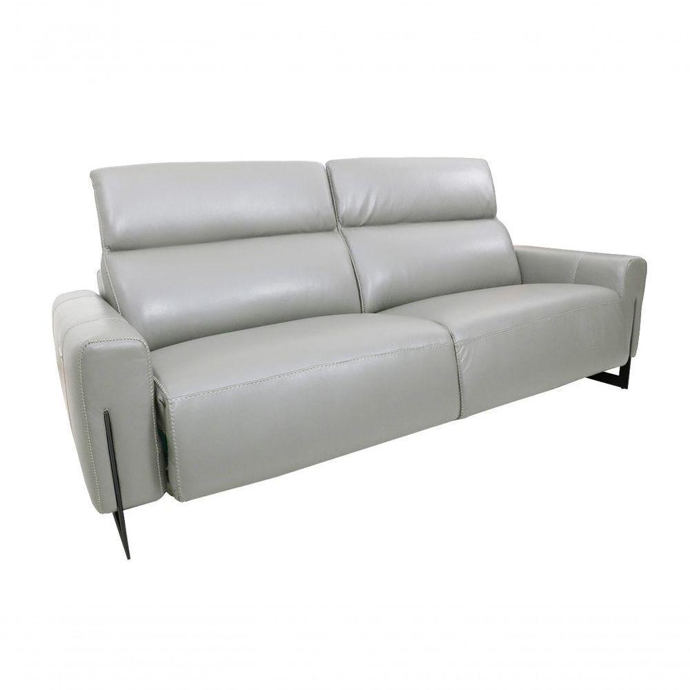 Sofá Reclinável Elétrico De Couro Legend Grizzy - Mempra - 2