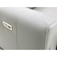 Sofá Reclinável Elétrico De Couro Legend Grizzy - Mempra - 3