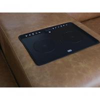 Sofá Reclinável Elétrico De Couro Legend Com Itable E Luminária à Direita Soft Brown - Mempra - 6