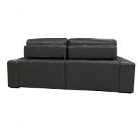 Sofá Retrátil E Reclinável De Couro Atami 2,50 M Graphite - Mempra Design