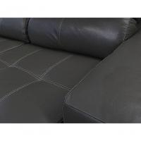 Sofá Retrátil E Reclinável De Couro Atami 2,50 M Graphite - Mempra Design - 5