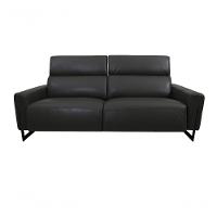 Sofá Reclinável Elétrico De Couro Legend Graphite - Mempra - 1