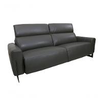 Sofá Reclinável Elétrico De Couro Legend Graphite - Mempra - 2