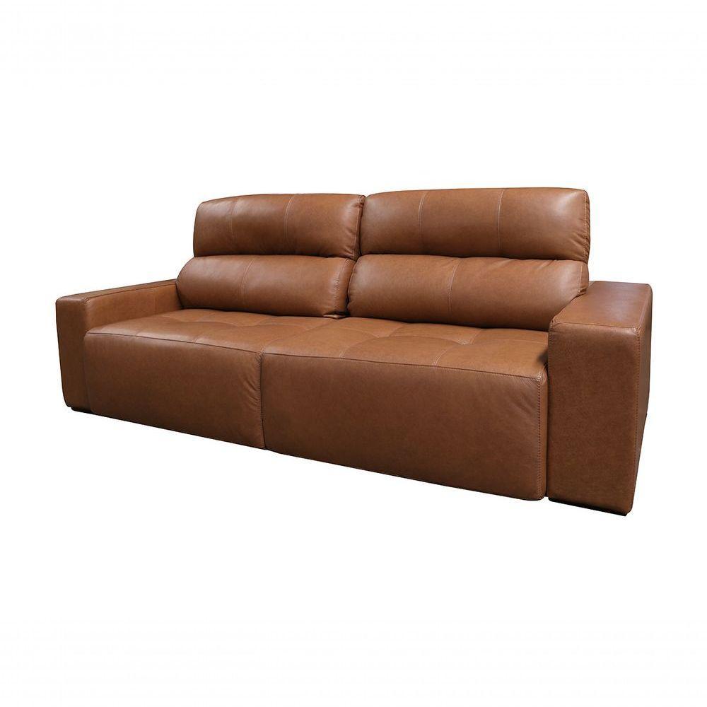 Sofá Retrátil E Reclinável De Couro Atami 2,50 M Ocean - Mempra Design - 2