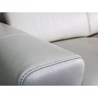 Sofá Reclinável Elétrico De Couro Legend Off White- Mempra (3 Módulos)