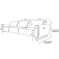 Sofá Reclinável Elétrico De Couro Legend Off White- Mempra (3 Módulos) - 5