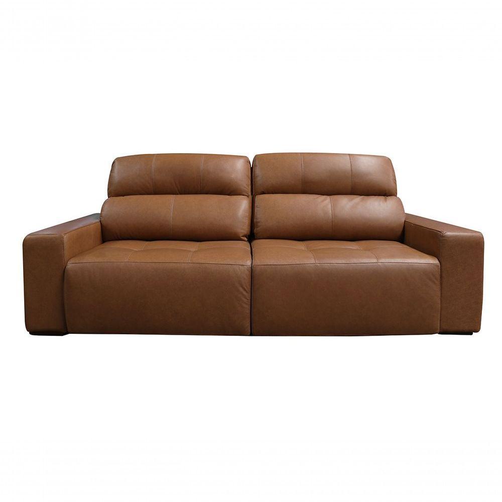 Sofá Retrátil E Reclinável De Couro Atami 2,30 M Ocean - Mempra Design - 1