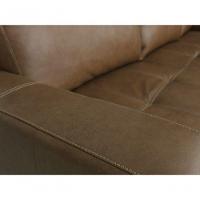 Sofá De Couro Rubi 3 Lugares Com Chaise Direita Soft Mel - Mempra Design - 5