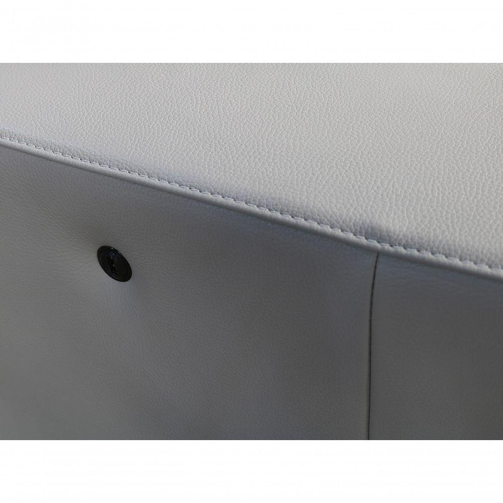 Sofá Retrátil E Reclinável De Couro Atami 2,30 M Grizzy - Mempra Design - 4