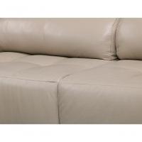 Sofá Retrátil E Reclinável De Couro Atami 2,30 M Taupe - Mempra Design - 5