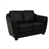 Conjunto Sofá De Couro Baltic 3 E 2 Lugares Preto Pigmentado - Mempra - 3