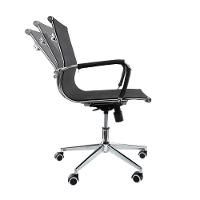 Kit 2 Cadeiras Sydney Diretor Com Estrutura Em Aço Cromado Preto - 10