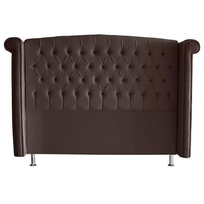Cabeceira De Cama Box Toquio King 195 Cm Suede Rosê Do Lar Móveis E Decoração