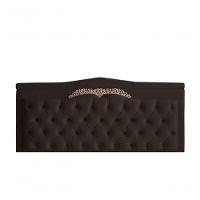 Cabeceira De Cama Box Painel Barcelona Casal 140 Cm Retro Capitonê Botão Encapados Suede Marrom Do Lar Móveis - 1