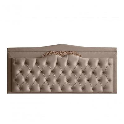 Cabeceira De Cama Box Painel Barcelona Casal 140 Cm Retro Capitonê Botão Encapados Suede Capuccino Do Lar Móveis