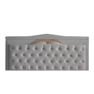 Cabeceira De Cama Box Painel Barcelona Casal 140 Cm Retro Capitonê Botão Encapados Suede Prata Do Lar Móveis