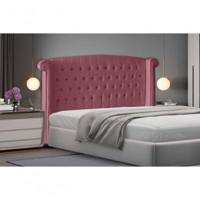 Cabeceira De Cama Box Toquio Casal Queen 160 Cm Suede Rosa Bebê Do Lar Móveis E Decoração