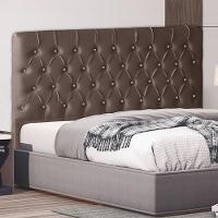 Cabeceira De Cama Box Estrela King 195 Cm Suede Botão Cristal Rosê Do Lar Móveis E Decoração - 2