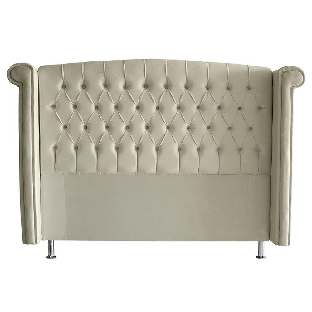 Cabeceira De Cama Box Toquio King 195 Cm Suede Porcelana Do Lar Móveis E Decoração - 1
