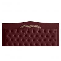 Cabeceira De Cama Box Painel Barcelona King 195 Cm Retro Capitonê Botão Encapados Suede Bordo Do Lar Móveis - 1