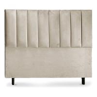 Cabeceira De Cama Box Roma Casal 140 Cm Suede Bege Do Lar Móveis E Decoração - 1