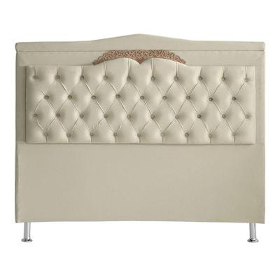 Cabeceira De Cama Box Barcelona Casal 140 Cm Capitonê Retro Botão Encapados Suede Porcelana Do Lar Móveis