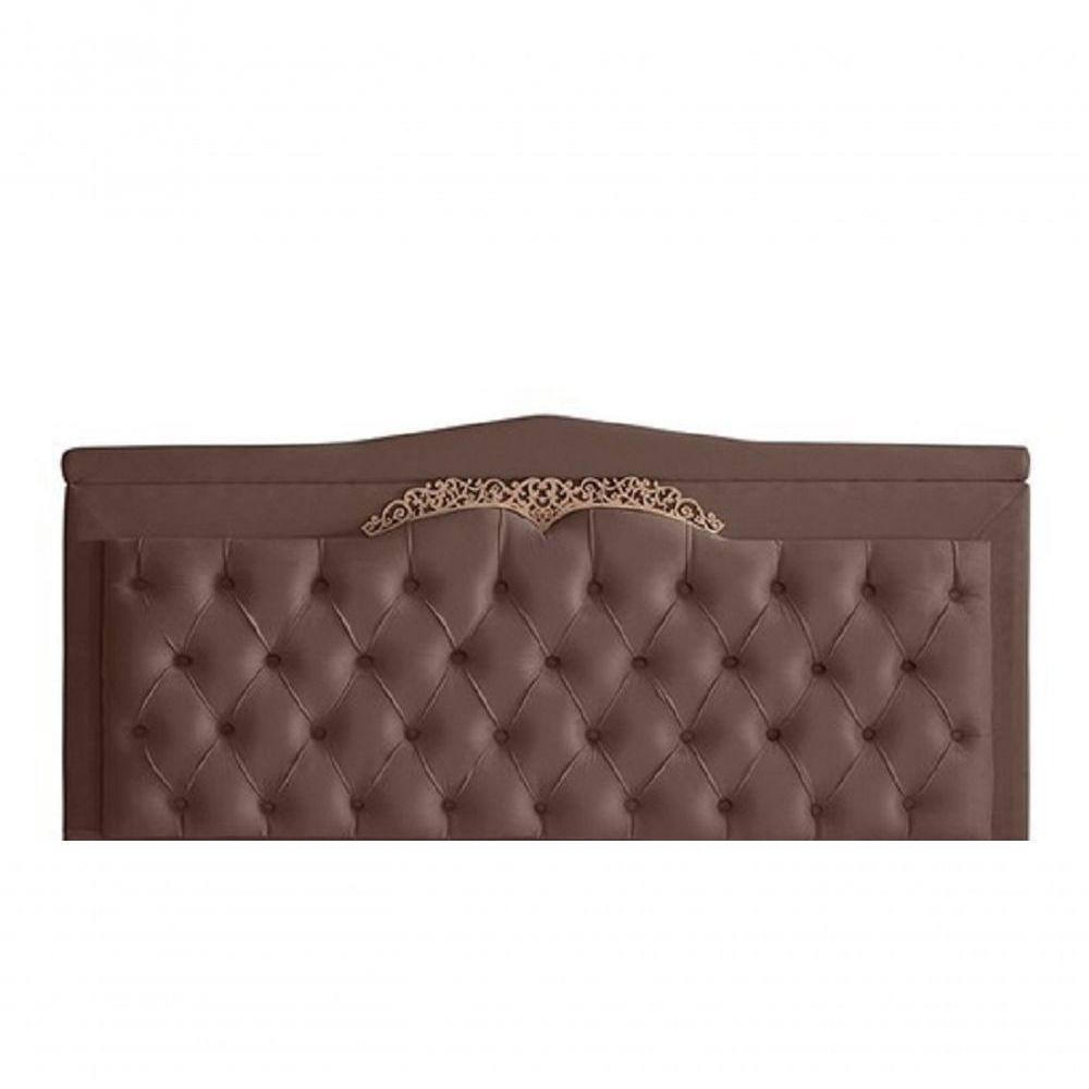Cabeceira De Cama Box Painel Barcelona King 195 Cm Retro Capitonê Botão Encapados Suede Rosê Do Lar Móveis - 1