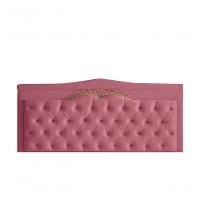 Cabeceira De Cama Box Painel Barcelona King 195 Cm Retro Capitonê Botão Encapados Suede Rosa Bebê Do Lar Móveis - 1