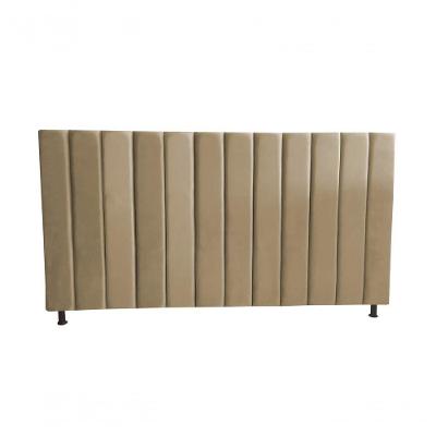 Cabeceira De Cama Box Estofada Gabi Casal 140 Cm Suede Bege Do Lar Móveis