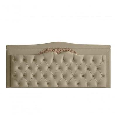 Cabeceira De Cama Box Painel Barcelona Casal 140 Cm Retro Capitonê Botão Encapados Suede Bege Do Lar Móveis