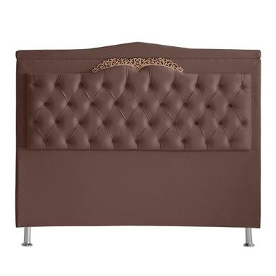 Cabeceira De Cama Box Barcelona King 195 Cm Capitonê Retro Botão Encapados Suede Rosê Do Lar Móveis